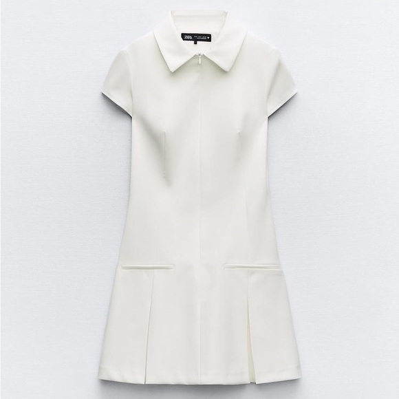 Zara Slinky White Shirt-Dress main image 0